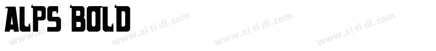 alps bold字体下载字体转换
